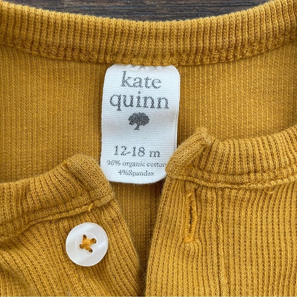 Kate Quinn Mustard Yellow Bodysuit. Size 12-18 Months - Picture 3 of 4